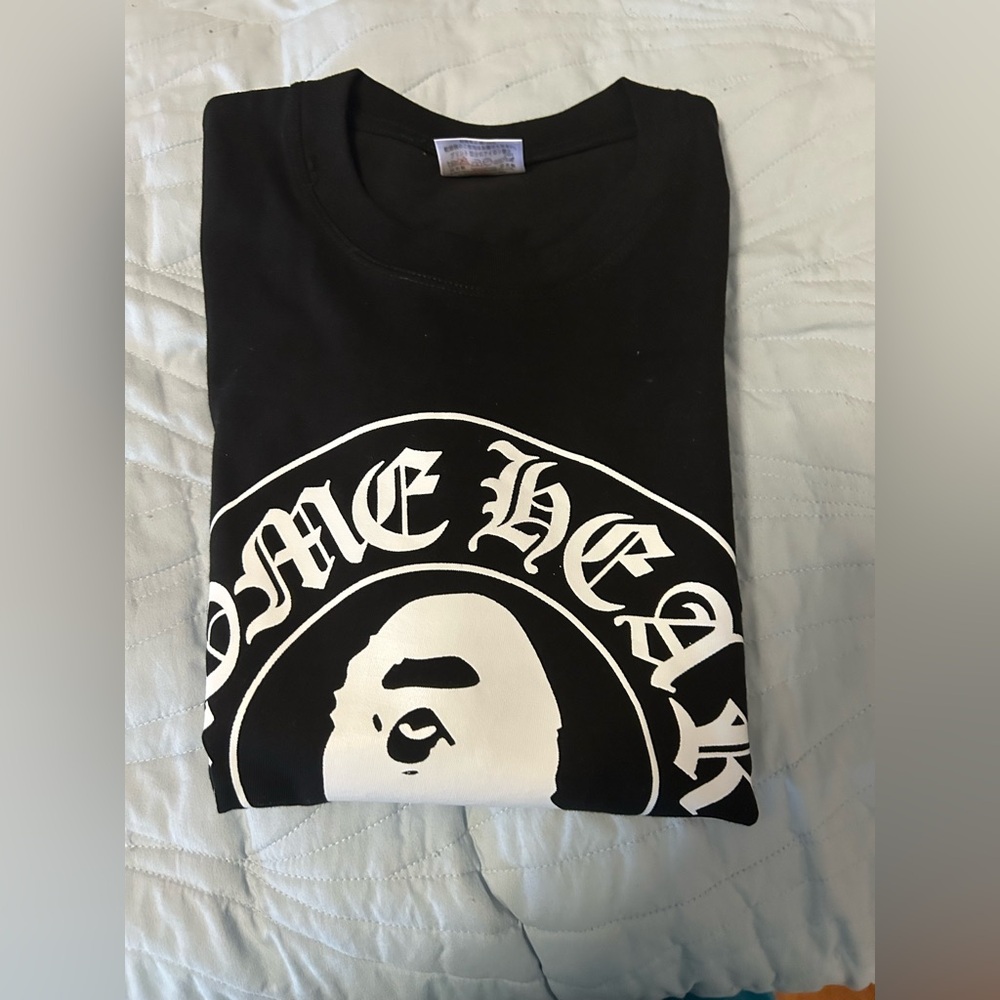 Chrome hearts x bape t shirt brand new.